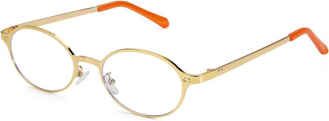 SODQW Blue Light Blocking Glasses for Women,Oval Glasses Frame non prescription Bluelight Glasses