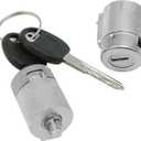 Door Lock Cylinder Replacement Set with Keys Replacement for Chevrolet for Chevy Scottsdale Cheyenne Silverado Sport Replacement for GMC Yukon Sport Sierra