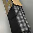 Padded Double Camping Chair Folding Loveseat 2 Person Camp Chair Heavy Duty Lawn Chairs Camping Couch Outdoor Sofa (Single Pack, Gray Plaid Thickened Pad)