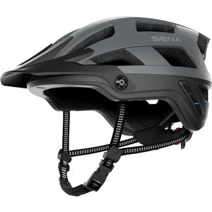 Sena M1 Smart Communications Mountain Bike Bluetooth Helmet (Matte Gray, Large)