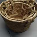 3 Pieces 12" 10" 9" Weaving Storage Baskets Storage Bins Simple Multifunctional