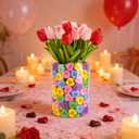 300 Pcs Valentine's Day Heart Vase Fillers 5 Colors Valentines Day Decorations Valentines Decor Conversation Hearts Vase Filler Set Foam Sponge Decor for Valentine Wedding Home Table(Colorful)