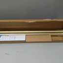 BlastHome Non-Adjustable Luxury Curtain Rods for Windows, 1 Rod Set, 8 foot Fixed Length (Two Rods Connect for a Seamless Look), Brushed Gold