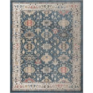 Gertmenian Indoor Area Rug - 5x7 Standard, Stain Resistant, Ideal for High Traffic Areas in Living Room, Bedroom, Entryway - Hadley, Blue, 38854