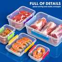 2 x 5oz Small Food Storage Containers with Lids Plastic LeakProof for Snack Puree Salad Dressing Kids Mini Bento Box 4 SETS Dishwasher Safe BPA Free