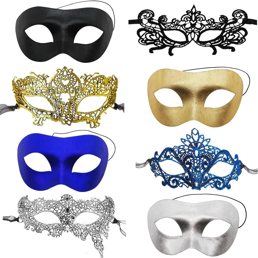 Women's Sexy Flexible Lace Masks Eye-mask for Ball Party Venetian Masquerade Costume