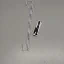 MyGift White Metal Over The Door Hooks Heavy Duty Hanger for Hats, Coat, Scarf, and Purse, Door Hanging Rack Display Storage with 5 Hooks, Set of 2