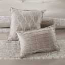 Madison Park Pillows, Brown, 2 Pack, 12x18 in, 16x16 in