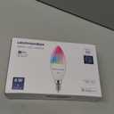 Lightinginside E12 Smart Light Bulbs 60W Equiv., 500LM 6W RGBCW Candelabra Chandelier Candle Bulb Works with Alexa/Google Home/Smart Life, 2.4G WiFi Bluetooth Bulbs, No Hub Required, ETL Listed, 5PCS