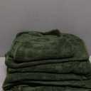 YTYC 29x59 Inch Bath Towels Set of 6 Large, Super Soft Lint Free Lightweight Microfiber Shower Towels for Bathroom 80% Polyester (Olive Green, 6 Piece)