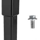 12 inch Hitch Extension Receiver 2 inch 5/8 inch Pin Hole 4000 LBS Tow Capacity 84433 Black