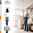 Light Bulb Changer for High Ceilings, 3-20 FT Telescoping Pole Kit