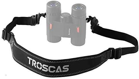 TROSCAS Super Comfort Neoprene Optic Straps | Loop Connectors | Field Repair Buckle | Lightweight | Adjustable Length Neck Straps for Binoculars Cameras (Type 3)