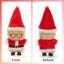 Christmas Clothes for 17cm Dolls(No Doll), Santa Outfit, Cute Christmas Clothes Set, Doll Accessories for Blind Mystery Box, Includes Hat, Coat, Shoes and Glasses