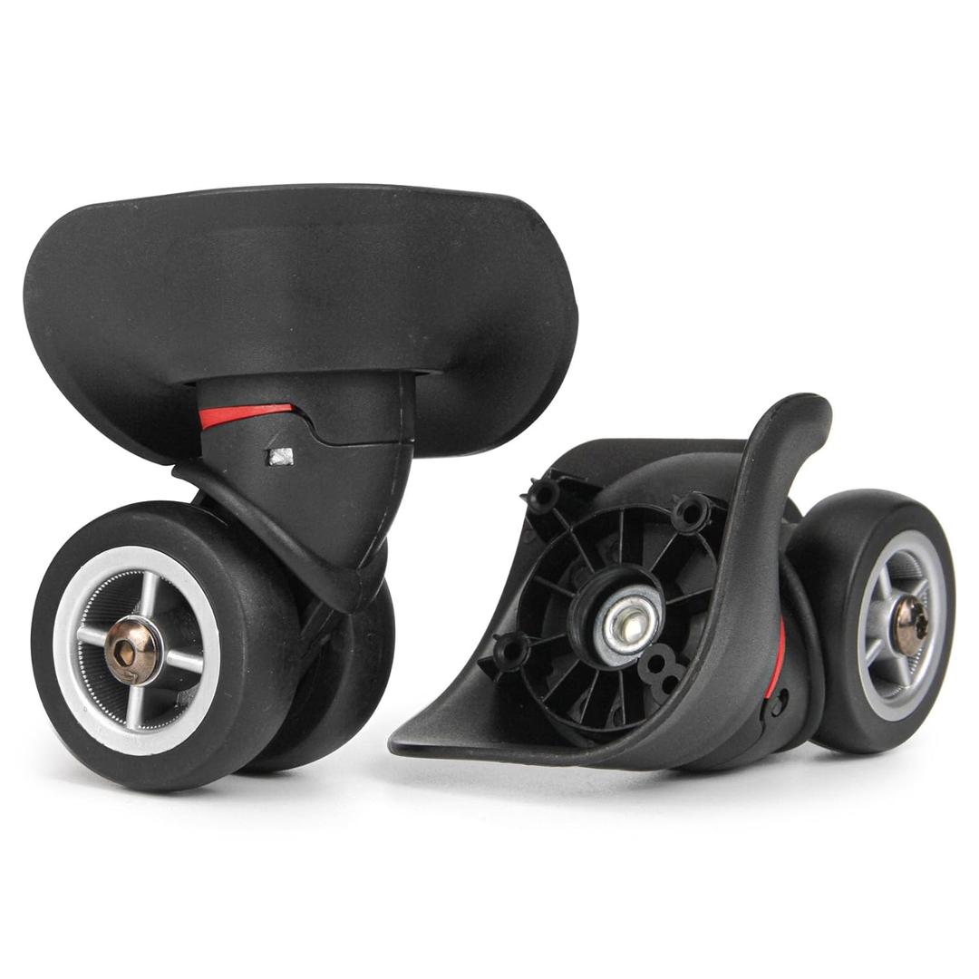 Luggage Suitcase Wheels Replacement Kits, Spinner Plastic 360 Degree Rotation Wheel Repair for Travel, Mute Double Row Casters Pack of 2