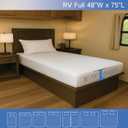 RV Short Full Mattress Protector Fits 8"-11" Depth - Zippered Waterproof Bed Bug Three Quarter 3/4 Full Mattress Encasement (48Wx75 L) - Hypoallergenic Premium Bed Cover Protects from Dust Allergens