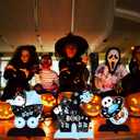 2 x Halloween Honeycomb Centerpieces Halloween Baby Shower Decorations for Boy Halloween Ghost Boo Theme Table Centerpieces for Halloween A Baby is Brewing Party Pumpkin Bat Witch Theme Party Supplies