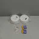 2 Packs Smoke and Carbon Monoxide Detector Powered by Battery,Smoke Detector Carbon Monoxide Detector Combo with Large LCD Display, Portable Fire Alarm Smoke Detector, OL0902U