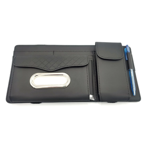SUN VISOR ORGANIZER WITH TISSUE BOX (BLACK)