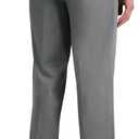 Haggar Men's Iron Free Premium Khaki Classic Fit Flat Front Expandable Waist Casual Pant (Regular and Big & Tall Sizes, 44Wx 29 L)