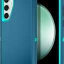 I-HONVA for Samsung Galaxy S23 FE 5G Case Shockproof Dust/Drop Proof 3-Layer Full Body Protection [Without Screen Protector] Rugged Heavy Duty Cover Case for Galaxy S23 FE 6.4",Turquoise