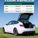 YHTAUTO Rear Lower Storage Trunk Mat Compatible with Tesla Model 3 Highland 2021 2022 2023, TPE Floor Liners All Weather Custom Fit, Black