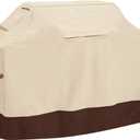 Vailge Grill Cover,58-inch Waterproof BBQ Cover,600D Heavy Duty Gas Grill Cover, UV & Dust & Rip & Fading Resistant,Suitable for Weber, Brinkmann, Char Broil Grills and More,Beige (58"Lx24"Wx44"H, Beige&brown)