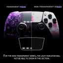eXtremeRate Left Right Front Top Shell with Touchpad Compatible with p s 5 Edge Controller, Cherry Blossom Whisper Replacement Faceplate Shell DIY Touch Pad Cover Compatible with p s 5 Edge Controller