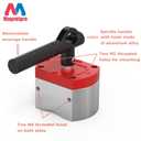 Magnetpro Multipurpose Switch Magnet, 660 LB Pull-Off Force Switchable Magnetic System, On/Off Magnet for Lifting, Working&Welding Positioning, Liquid Filtration, Automation, Metal Separation