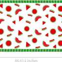 2-Pack Watermelon Tablecloths 51x87 Inch Watermelon Party Tablecloths Disposable Plastic Table Covers Melon Table Cloth Melon Tablecloth for Summer one in A Melon Party Decorations