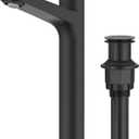 KRAUS Indy Bathroom Faucet for Vessel Sink in Matte Black, KVF-1410MB