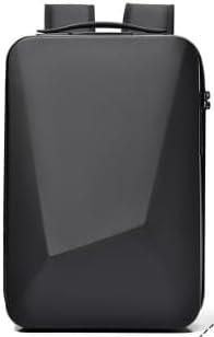 Computer backpack, business travel backpack. Hard shell and waterproof, equipped with USB charging port and password lock, with expandable capacity. Bring you a wonderful travel experience. (Black)