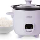 Dash Mini Rice Cooker Steamer with Removable Nonstick Pot, Keep Warm Function & Recipe Guide, 2 cups, for Soups, Stews, Grains & Oatmeal - Lavender
