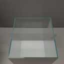 BEGONDIS Rimless Low Iron, Glass Aquarium Tank 5mm Thickness Standard Jointed (7.8" L × 8.6" W × 11" H)