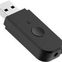 2 in 1 Bluetooth V5.3 Transmitter Receiver, BT USB Adapter, Wireless Audio Transmitter for TV to Bluetooth Headphones, Low Latency, Power by USB for TV/PC Home/Car Sound System