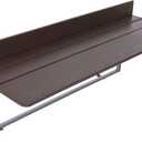 Balcony Bar Table for Railings, Hanging Folding Adjustable Deck Table for Patio, Garden