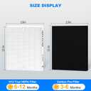HEPA Replacement Filter Set Compatible with Coway Airmega AP-1512HH & 200M 2 True HEPA + 4 Activated Carbon Filters for Home Air Purifier Easy Install