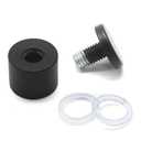 12 Pcs Black 1 Inch x 1 Inch Standoff Screws, Stainless Steel Standoff Screws Standoff Mounting Hardware, Acrylic Sign Standoffs Small Glass Spacers for Hanging Picture Photo, DX240408-693