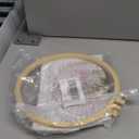 Meecaa Yellow Flower Leaves Embroidery Kit Starter Set, Hand Embroidery Set,Pattern Printed Cross Stitch Set for Beginner Adults, with Embroidery Hoop and Instructions (Flower 1)