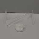 9 Disks Adjustable Acrylic Label Dispenser Sticker Roll Holder Organizer Clear Label Stand for Office and Home Use