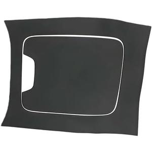 LIUHONGGANghc Silicone Center Console Panel Cover Trim Compatible with Mercedes Benz C Class W206 C200L C260L C300L Interior Accessories(Black)