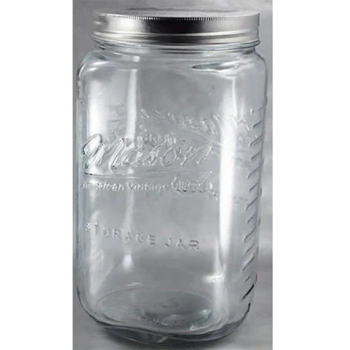 Mason Regular Mouth Glass Mason Jars with Lids and Bands, Used for Canning 135 Oz