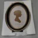 AELS 5x7 Inch Vintage Picture Frame, Elegant Antique Photo Frames with Glass Front, Photo Display, Tabletop Wall Hanging, Gift Ideas, Black Oval with Gold Trim