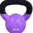 Amazon Basics Vinyl Kettlebell, 15 Lb