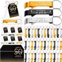 Reallnaive 50 Sets 50th Birthday Party Favors for Guest We Still Do 50 Years Bottle Opener Keychain Thank You Cards and Bags 50th Wedding Anniversary Souvenirs Return Gift