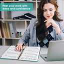 2026 Planner, Weekly and Monthly Calendar Planner Book, January 2026 - December 2026, Hardcover Spiral Planner with Monthly Tabs, Notes Pages, Perfect for Women & Men, A5 (6.4" x 8.5") - Ocean