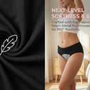Women's Leakproof Cotton Underwear Washable Reusable Incontinence Panty Bladder Leak Absorbent Briefs, Large