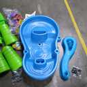 Step2 Rain Showers Splash Pond Water Table, Kids Water and Sand Activity Sensory Playset, Summer Outdoor Toys, 13 Piece Water Toy Accessories, For Toddlers 1.5+ Years Old, Blue & Green
