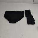 Molasus Women's Cotton Underwear High Waisted Full Coverage Ladies Panties (X-Large, Black-5pack)