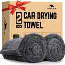 2-Pack 1200 GSM Car Drying Towels  Microfiber Towels for Cars (36" x 24"), Ultra-Absorbent, Streak-Free, Scratch-Free, No Water Spots, Double-Twist Pile & Edgeless Design (Gray)